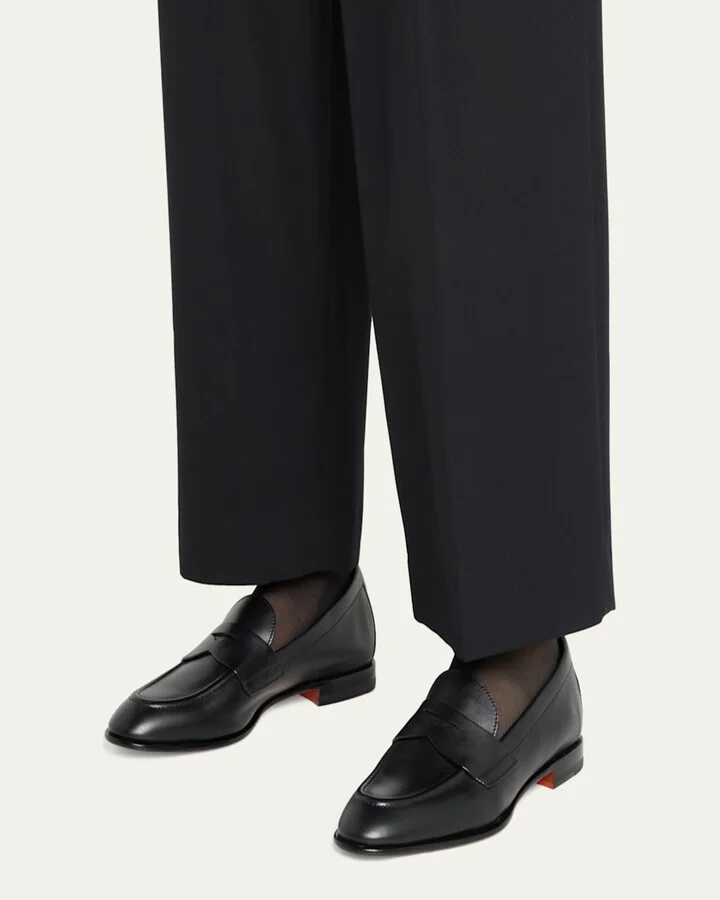 Famed Leather Penny Loafers - Image 4
