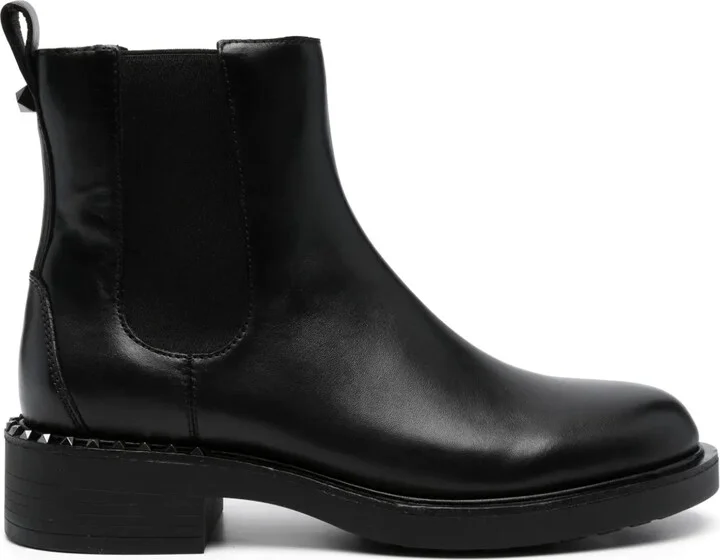 Fancy 60mm Rockstud-detail leather boots