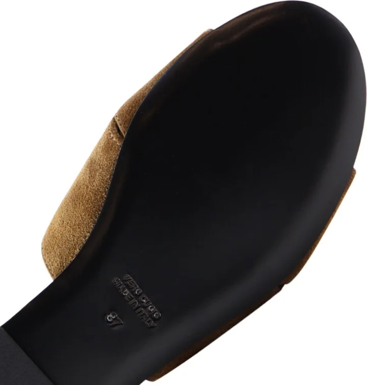 Fanny Sandals, Brown Suede - Image 4