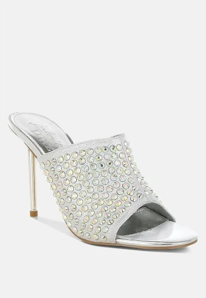 Farasha AB Rhinestone Slip-On Stiletto Heels Women - Image 2