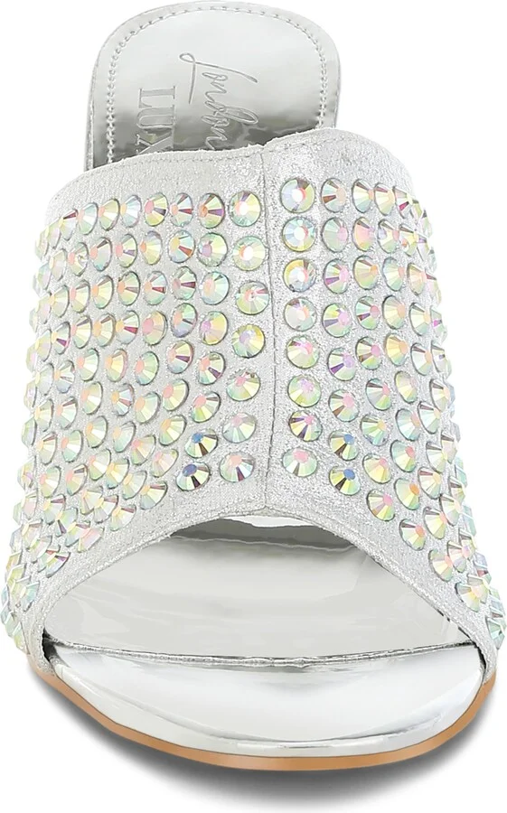 Farasha Rhinestone Pump Sandal - Image 9