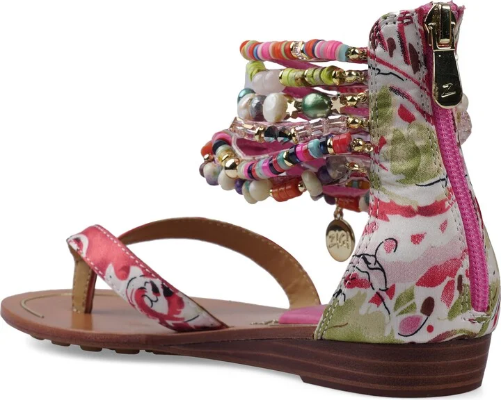 Farina Beaded Ankle Cuff Sandal - Image 2