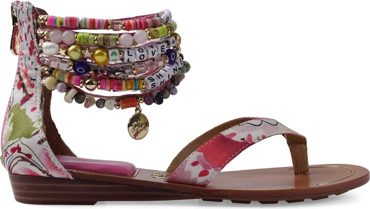 Farina Beaded Ankle Cuff Sandal - Image 3