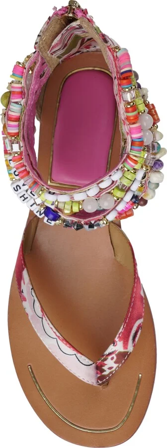 Farina Beaded Ankle Cuff Sandal - Image 5