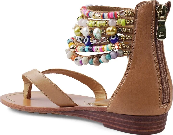 Farina Beaded Ankle Cuff Sandal - Image 8