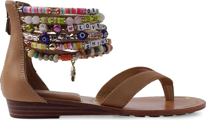 Farina Beaded Ankle Cuff Sandal - Image 9