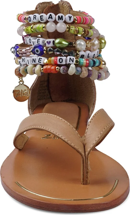 Farina Beaded Ankle Cuff Sandal - Image 10