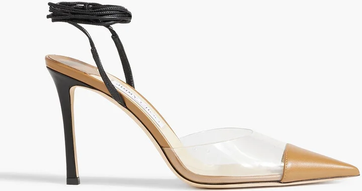 Farley 95 PVC and leather pumps