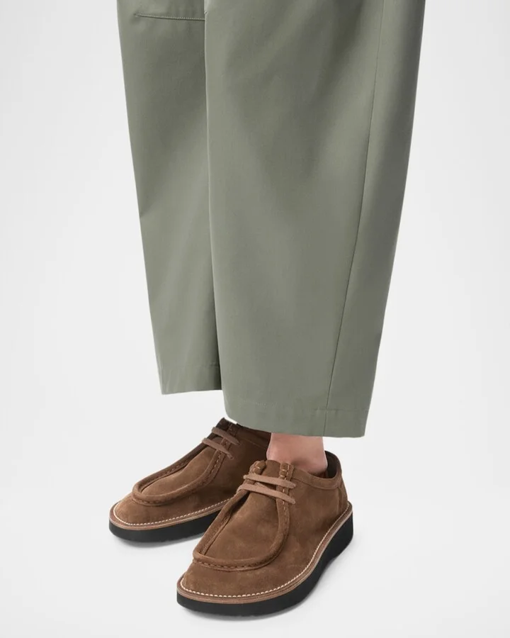 Faro Suede Lace-Up Derby Shoes - Image 4