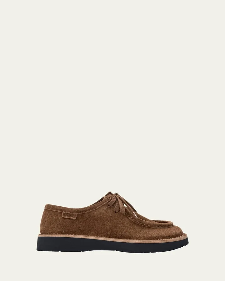Faro Suede Lace-Up Derby Shoes