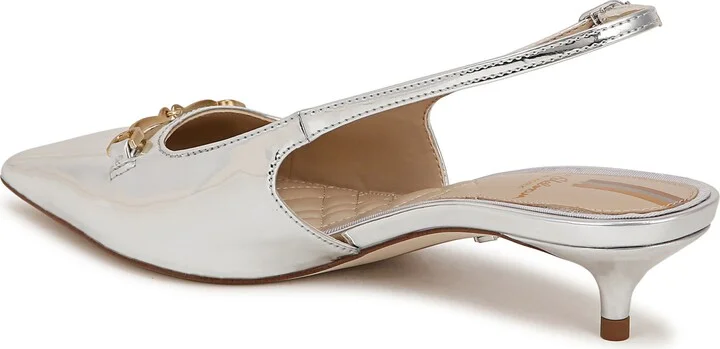 Farrah Kitten Heel Pointed Toe Slingback Pump - Image 2