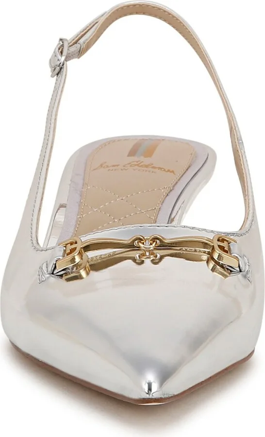 Farrah Kitten Heel Pointed Toe Slingback Pump - Image 3