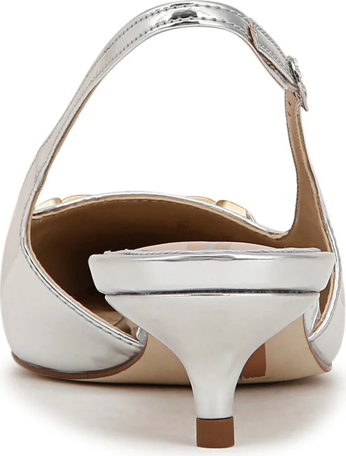 Farrah Kitten Heel Pointed Toe Slingback Pump - Image 4