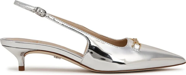 Farrah Kitten Heel Pointed Toe Slingback Pump - Image 5