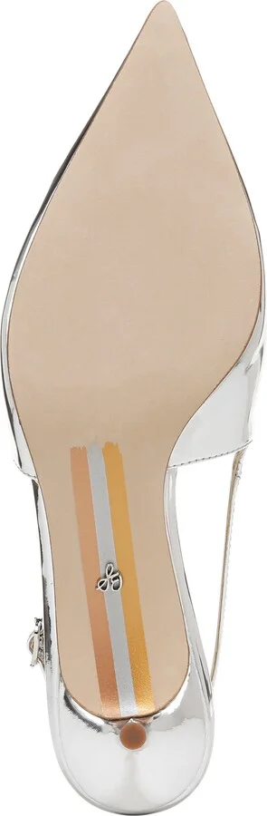 Farrah Kitten Heel Pointed Toe Slingback Pump - Image 7
