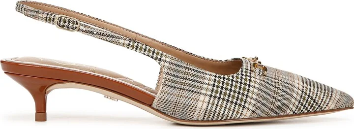 Farrah Kitten Heel Pointed Toe Slingback Pump - Image 3
