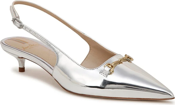 Farrah Kitten Heel Pointed Toe Slingback Pump