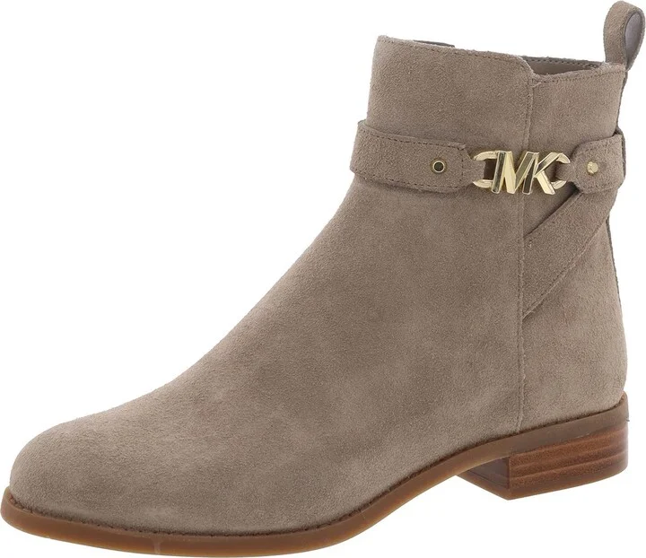 Farrah Womens Suede Side Zipper Booties
