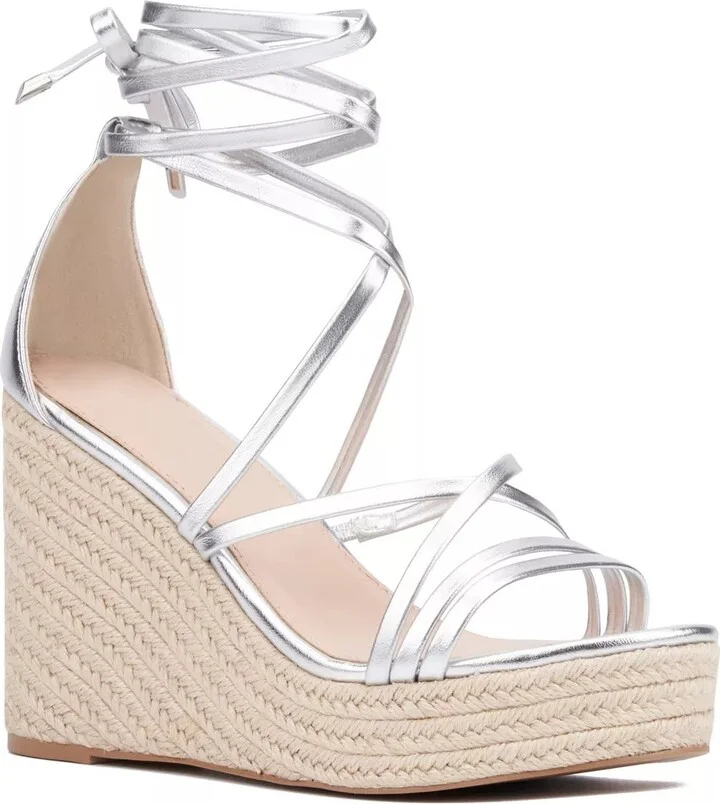 Fashion To Figure Wide Width Gracelynn Espadrille Wedge Sandal