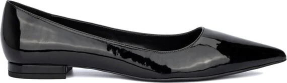 Fashion To Figure Women's Bailey Ballet Flat - Wide Width - BLACK FAUX SUEDE, - Image 5
