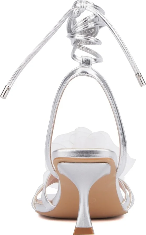 Fashion To Figure Women's Blossom Strappy Heel Sandal - Wide Width - Image 2