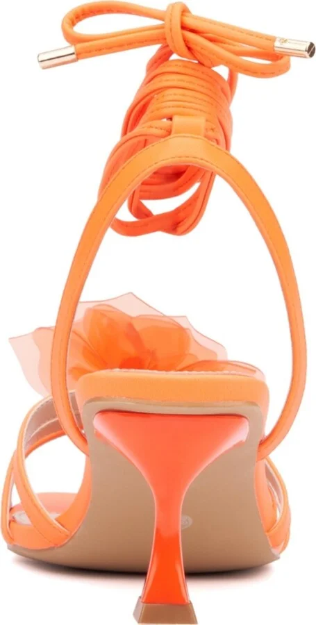 Fashion To Figure Women's Blossom Strappy Heel Sandal - Wide Width - Image 5