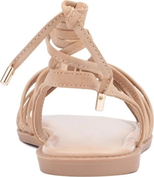 Fashion To Figure Women's Daria Strappy Flat Sandal - Wide Width - Image 4