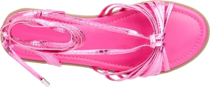 Fashion To Figure Women's Daria Strappy Flat Sandal - Wide Width - Image 6