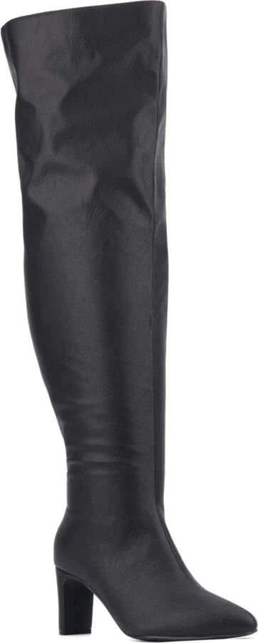 Fashion To Figure Women's Hayya Thigh High Boot - Wide Width