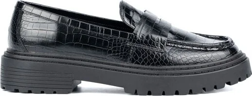 Fashion To Figure Women's Ilissa Loafer - Wide Width - , BONE CROC - Image 4