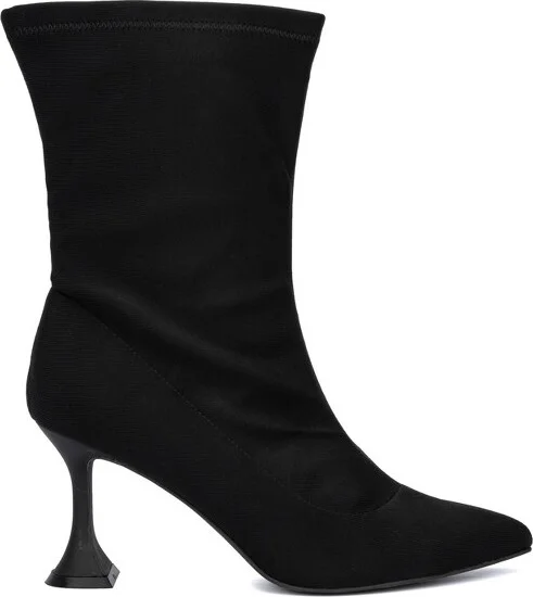 Fashion To Figure Women's Kia Heeled Boot - Wide Width - , BLACK - Image 2