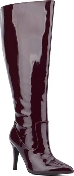 burgundy patent