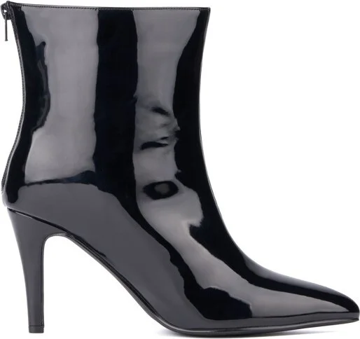 Fashion To Figure Women's Madelina Heeled Boot - Wide Width - , BLACK PATENT - Image 2