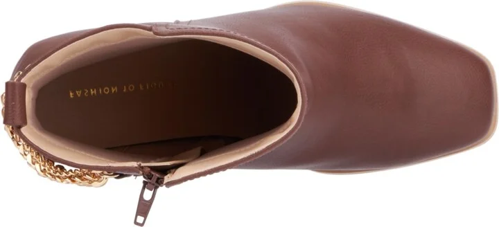 Fashion To Figure Women's Maire Bootie with chain- Wide width - Image 2