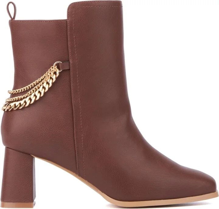 Fashion To Figure Women's Maire Bootie with chain- Wide width - Image 4
