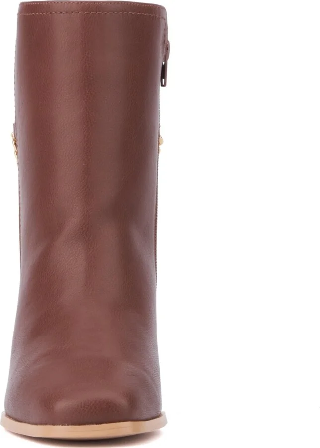 Fashion To Figure Women's Maire Bootie with chain- Wide width - Image 6