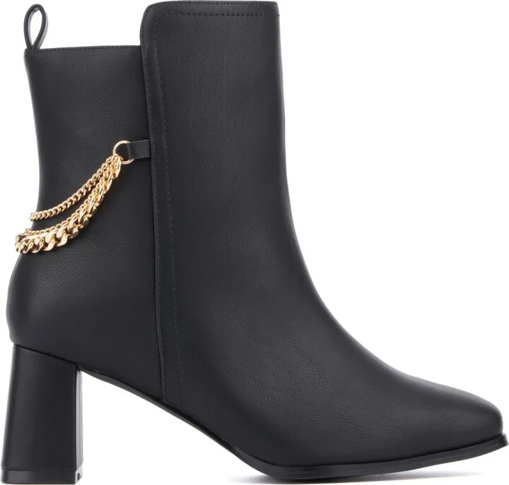 Fashion To Figure Women's Maire Bootie with chain- Wide width - Image 9