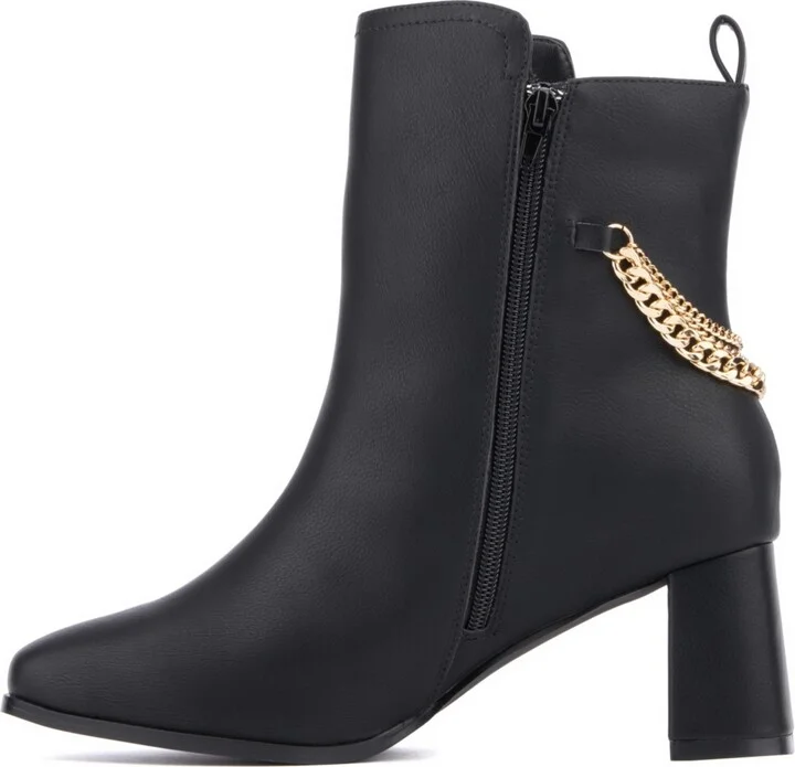 Fashion To Figure Women's Maire Bootie with chain- Wide width - Image 10