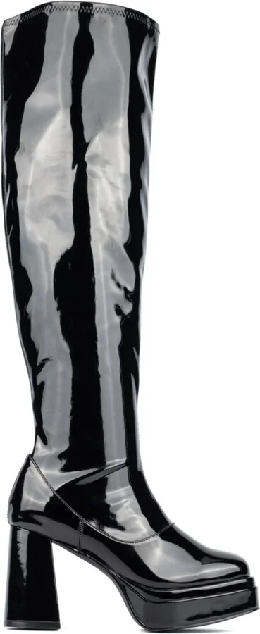 Fashion To Figure Women's Manica Thigh High Platform Boot- Wide Width - Image 4