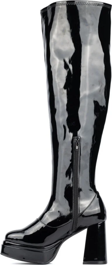 Fashion To Figure Women's Manica Thigh High Platform Boot- Wide Width - Image 5