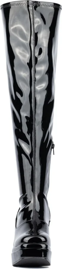 Fashion To Figure Women's Manica Thigh High Platform Boot- Wide Width - Image 6