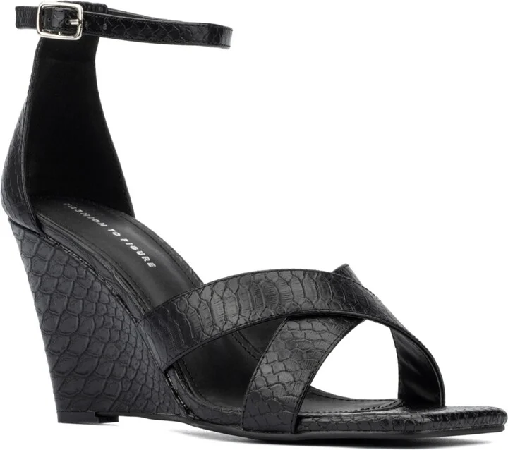 Fashion To Figure Women's Marcie Wide Width Heels Sandals