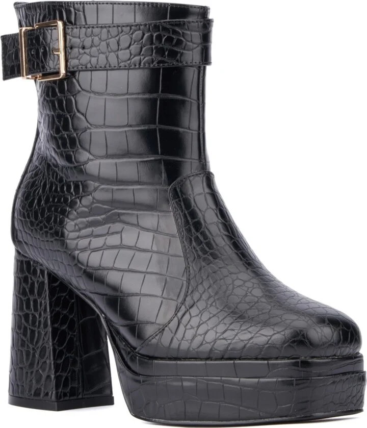 Fashion To Figure Women's Mari Platform Boot - Wide Width