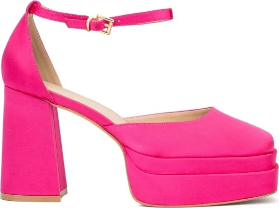 Fashion To Figure Women's Martine Block Heels - Wide Width - 9, PINK - Image 2