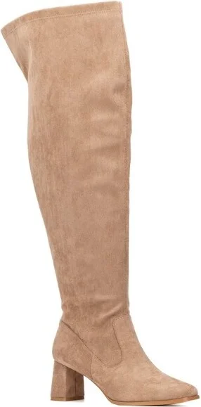 Fashion To Figure Women's Natalia Tall Boot - Wide Width - , TAUPE