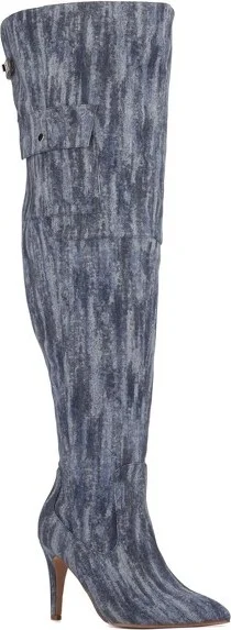 blue denim pu