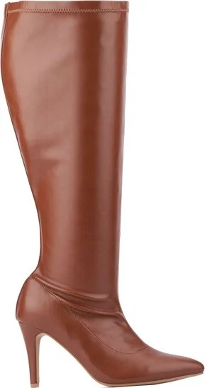 Fashion To Figure Women's Selena Knee High Boot - Wide Width - , COGNAC - Image 4