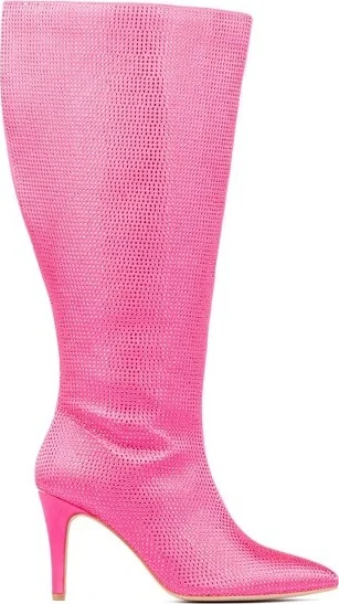 Fashion To Figure Women's Stevie Gem Knee High Boot - Wide Width - , PINK - Image 3