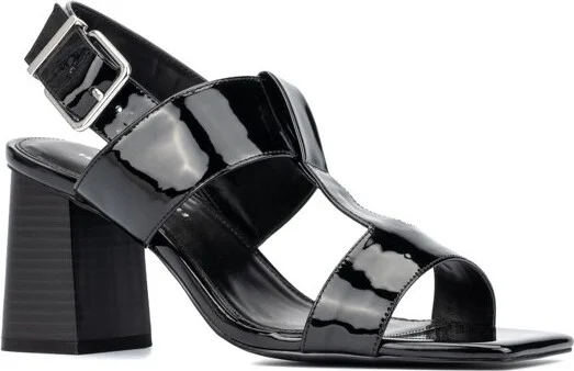 Fashion To Figure Women's Toni Block Heels - Wide Width - , COGNAC