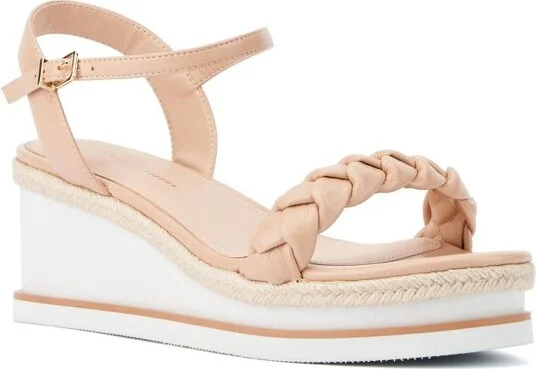 Fashion To Figure Women's Veronica Wedge - Wide Width - , NUDE